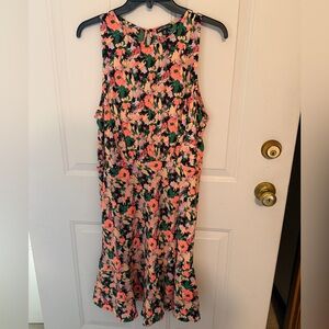 J. Crew Mercantile Multicolor Floral Midi Dress